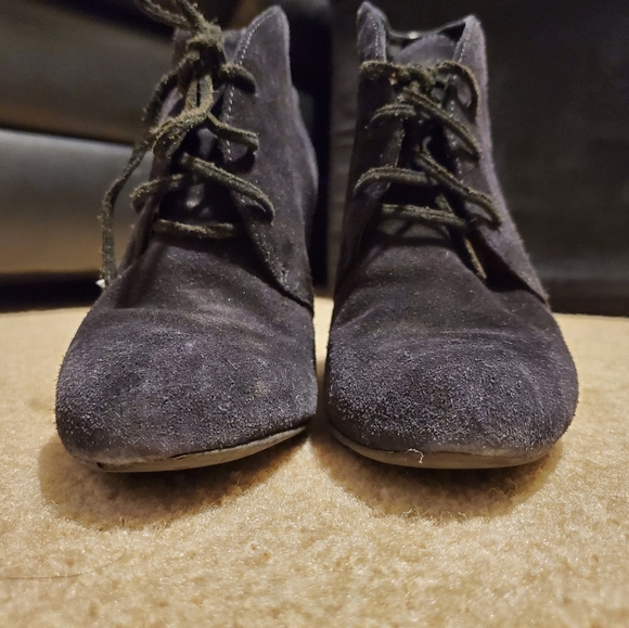 Via Spiga Fedora Suede Wedge Bootie sz 6 - Picture 6 of 9